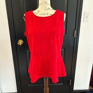 APT 9 - Red Peplum Top